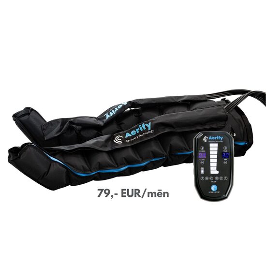 Aerify CHARGE limfodrenāžas sistēma ar 8-kambaru biksēm un somu