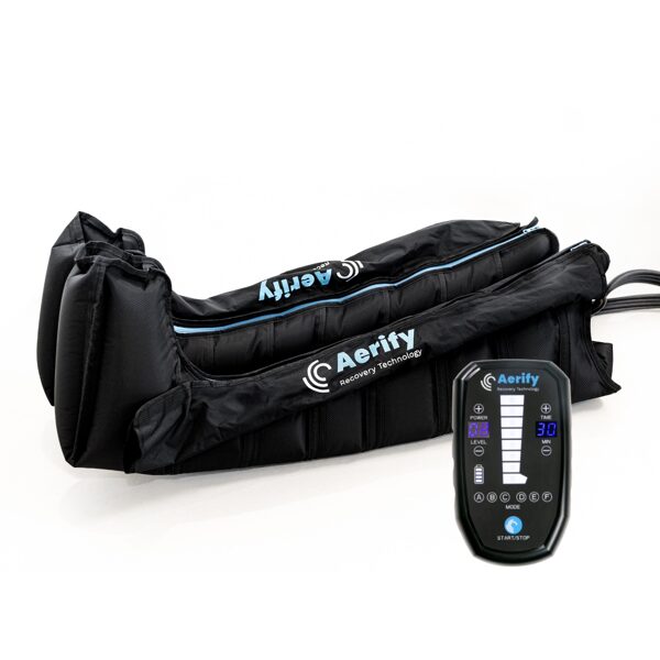 Aerify CHARGE limfodrenāžas sistēma ar 8-kambaru zābakiem un somu